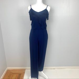 Women’secret Navy Jumpsuit w/ Ruffle Detail, US 6.
